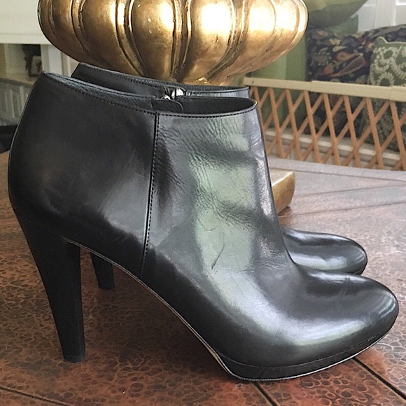 VIA SPIGA LEATHER ANKLE BOOTS - Picture 1 of 7
